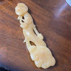 Antique yellow jade sculpture